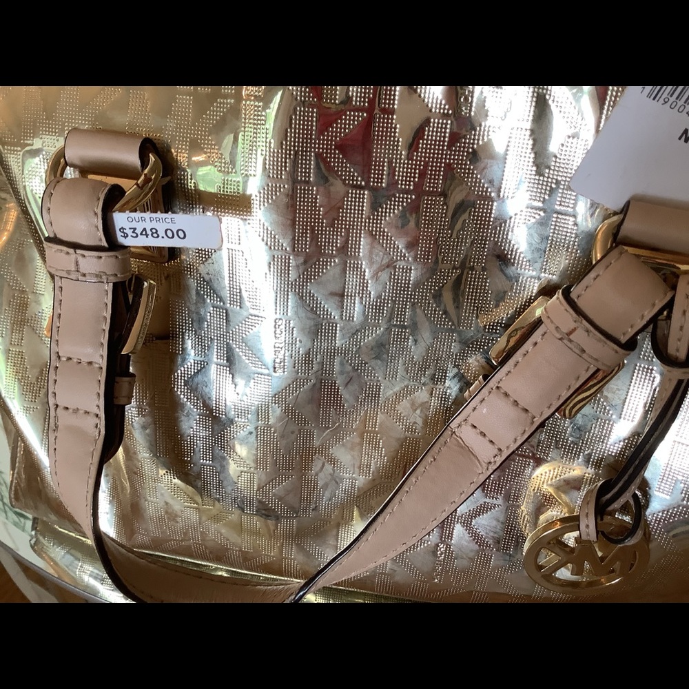 Beautiful leather gold Michael kors satchel bag - Picture 2 of 7